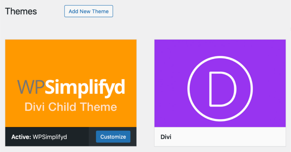 Using a child theme for CSS customization in Divi maintenance and support